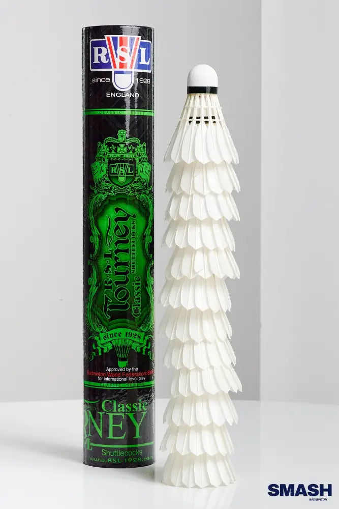 High-quality RSL Classic shuttlecock with precise flight and consistency